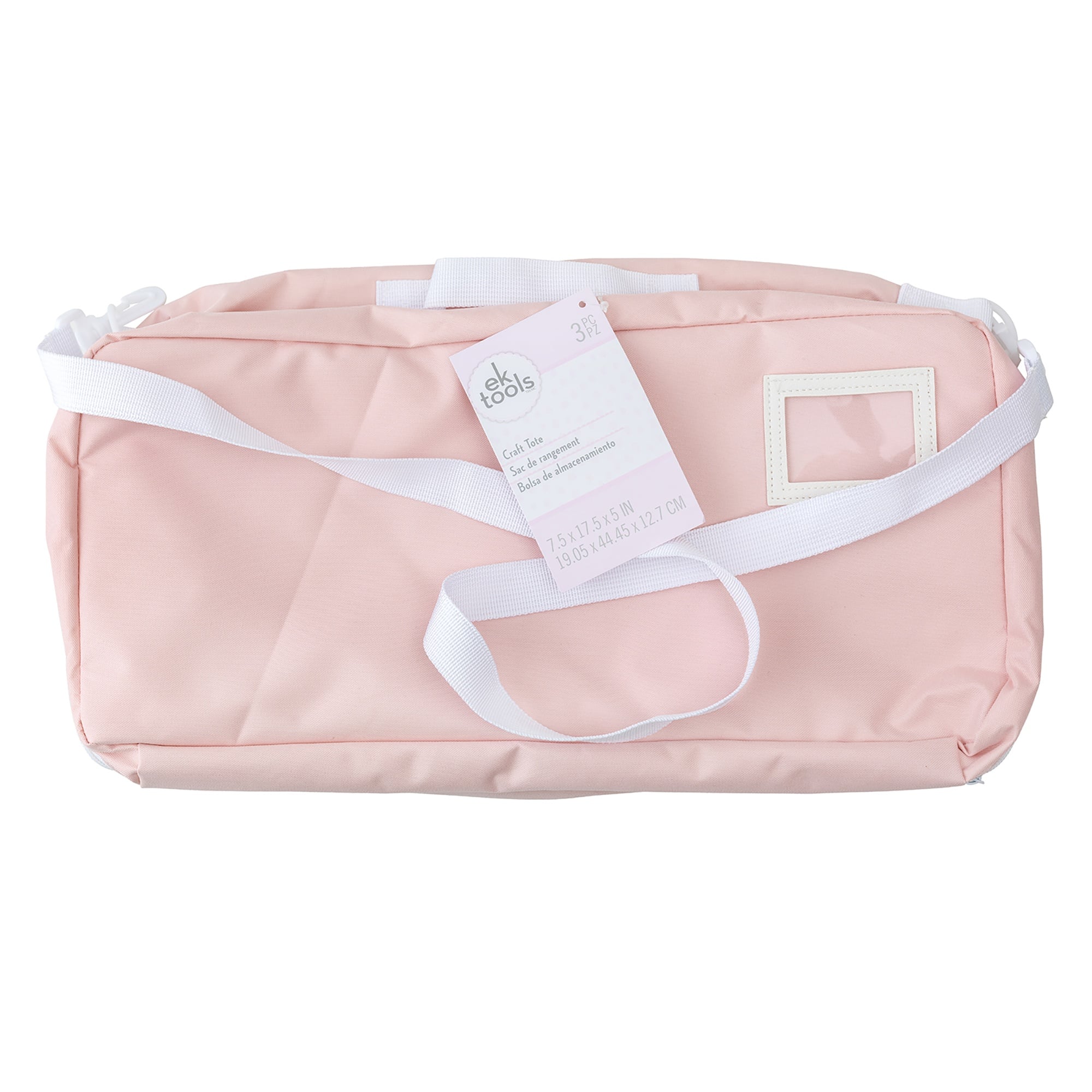 EK Success 17.5" Pink Craft Tote